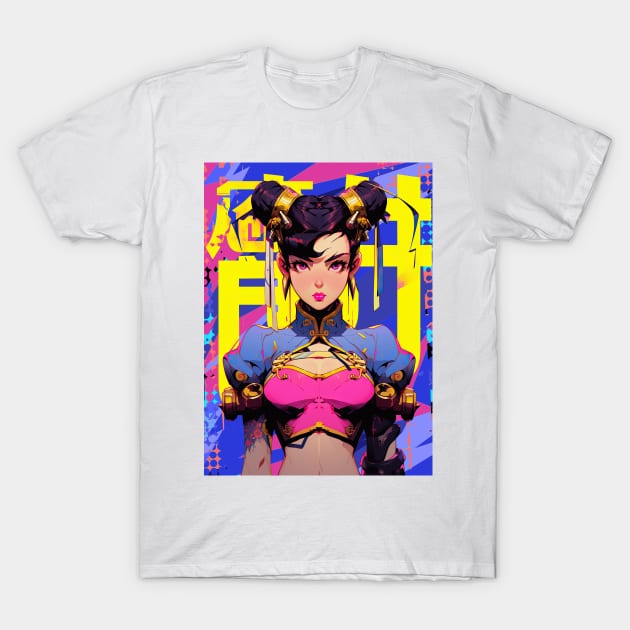 STREET FIGHTER - CHUN LI | Anime Manga Gaming Culture Pop Art | PROUD OTAKU T-Shirt by PROUD OTAKU